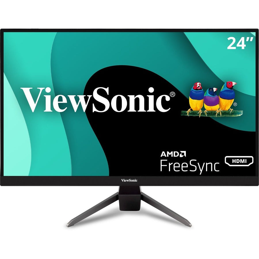 ViewSonic VX2467-MHD 24 Inch 1080p Gaming Monitor with 100Hz, 1ms, Ultra-Thin Bezels, FreeSync, Eye Care, HDMI, VGA, and DP VX2467-MHD