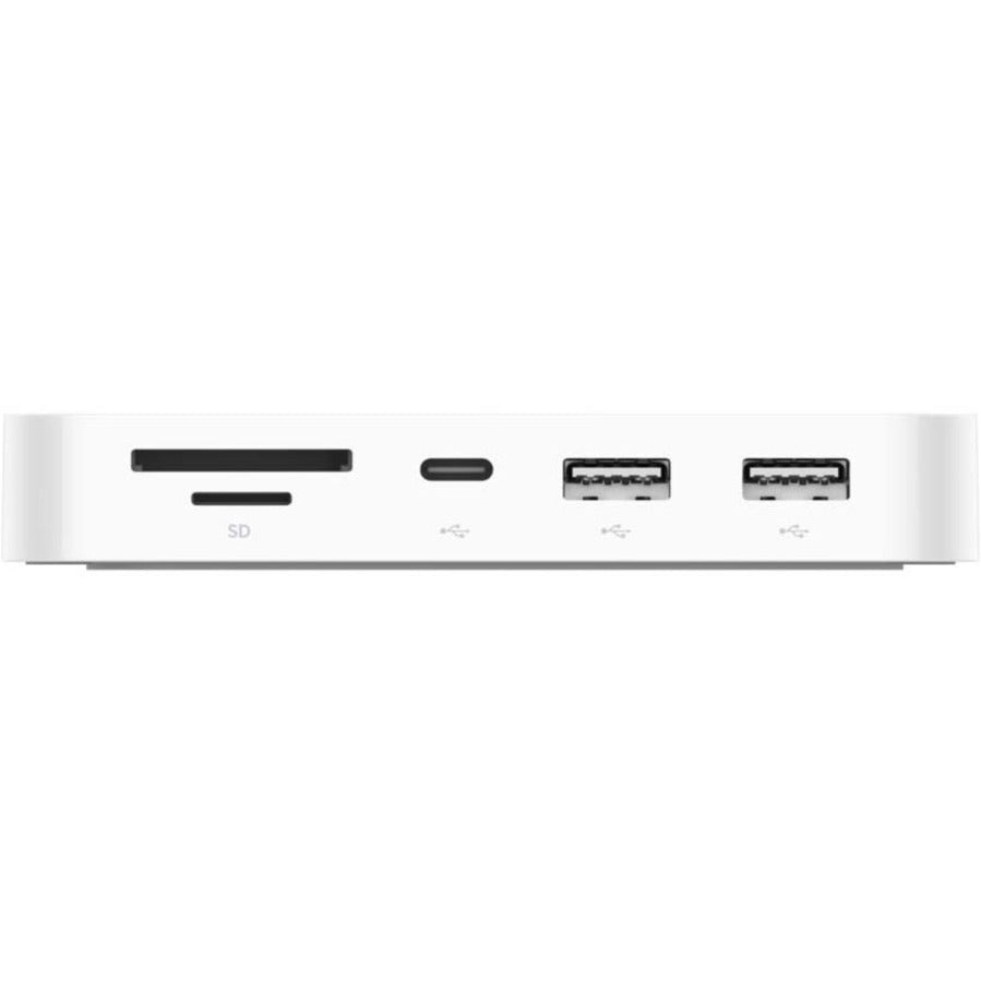 Belkin USB-C 6-in-1 Hub with Mount - USB-C Docking Station with Micro SD Card Reader - Compatible w/ MacBook, Chromebook INC011TTWH