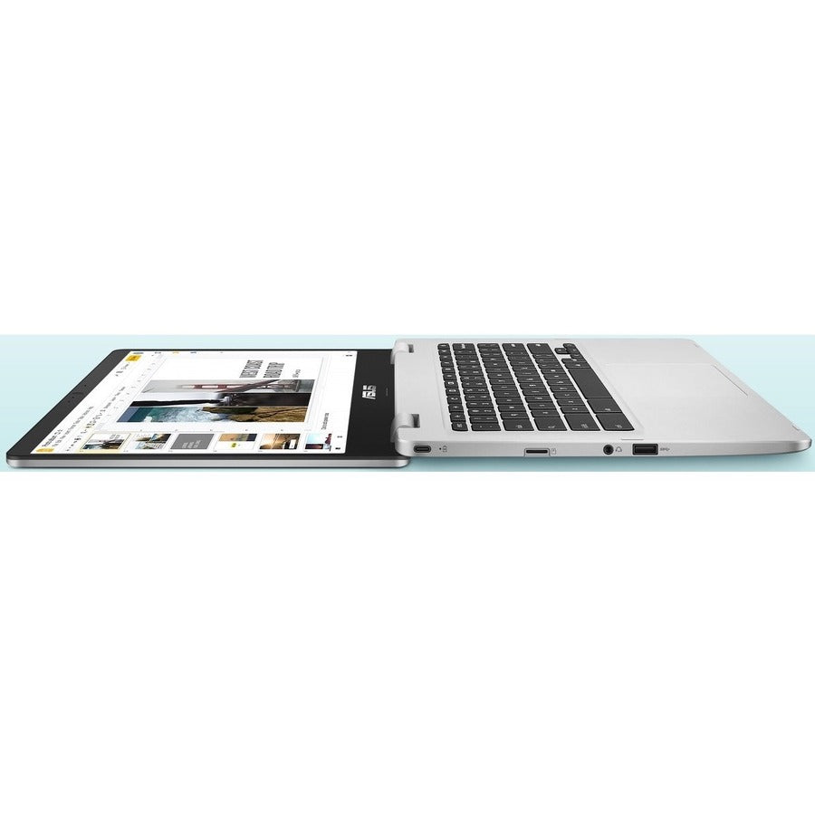 Asus Chromebook C424 C424MA-WH44F 14" Chromebook - Full HD - Intel Celeron N4020 - 4 GB - 64 GB Flash Memory - Silver C424MA-WH44F