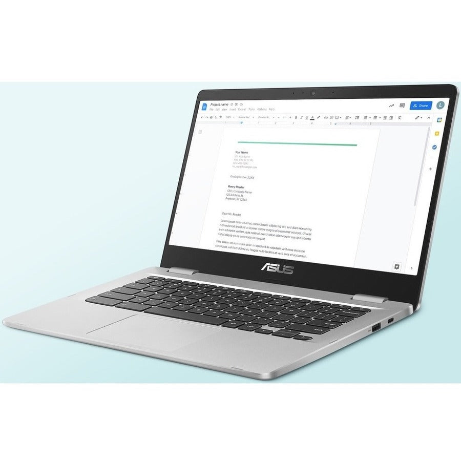 Asus Chromebook C424 C424MA-WH44F 14" Chromebook - Full HD - Intel Celeron N4020 - 4 GB - 64 GB Flash Memory - Silver C424MA-WH44F