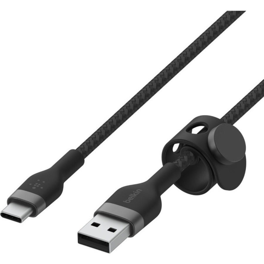 Belkin Boostcharge Pro Flex - USB-C cable - USB-C to USB-A - (1 meter /3.3 foot) CAB010BT1MBK