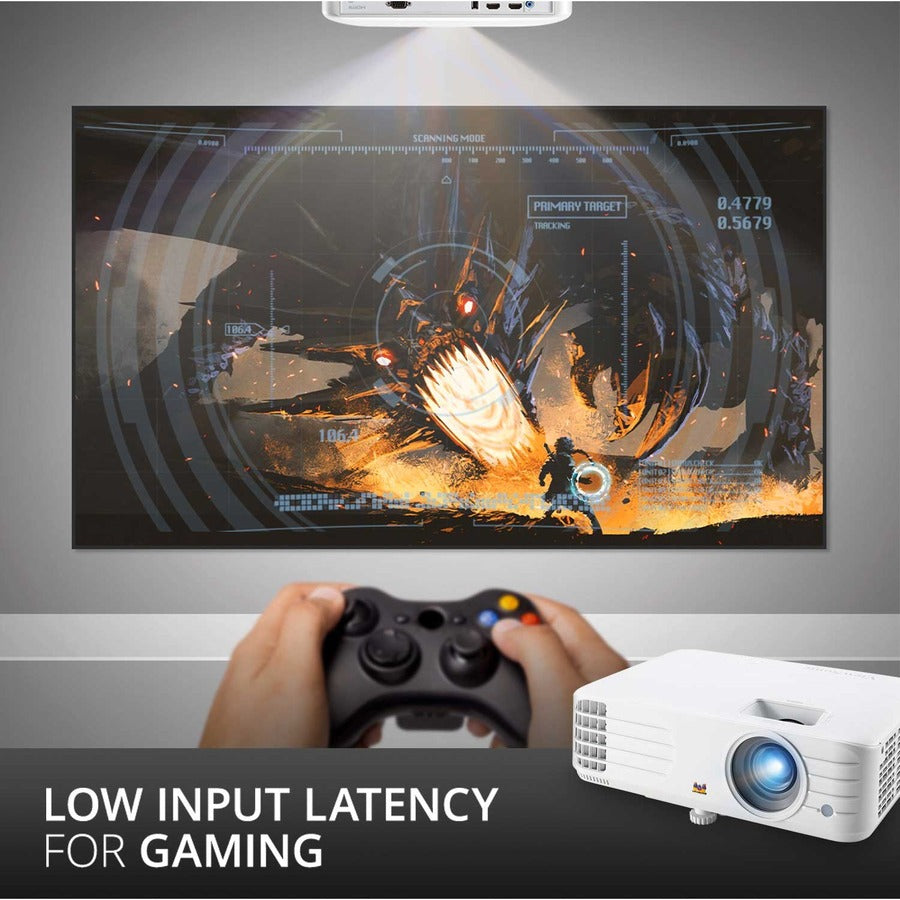 ViewSonic PX701HDH 1080p Projector, 3500 Lumens, SuperColor, Vertical Lens Shift, Dual HDMI, 10w Speaker, Enjoy Sports and Netflix Streaming with Dongle PX701HDH