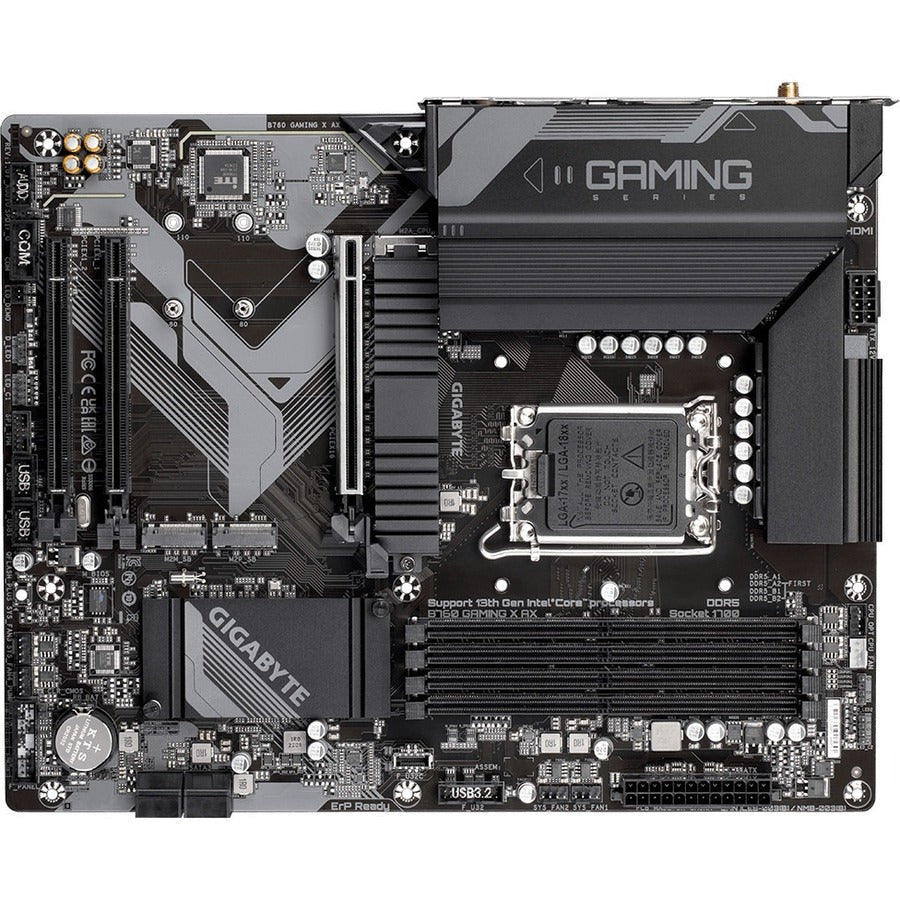 Gigabyte Ultra Durable B760 GAMING X AX Gaming Desktop Motherboard - Intel B760 Chipset - Socket LGA-1700 - ATX B760 GAMING X AX