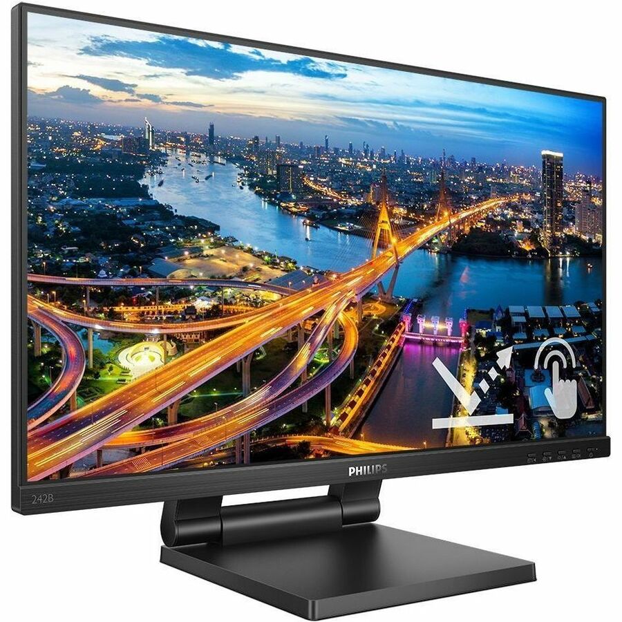 PHILIPS 242B1TC - 24 inch Touch Monitor, LED, FHD, VGA, DP, HDMI, 4 Year Manufacturer Warranty - 24" 242B1TC
