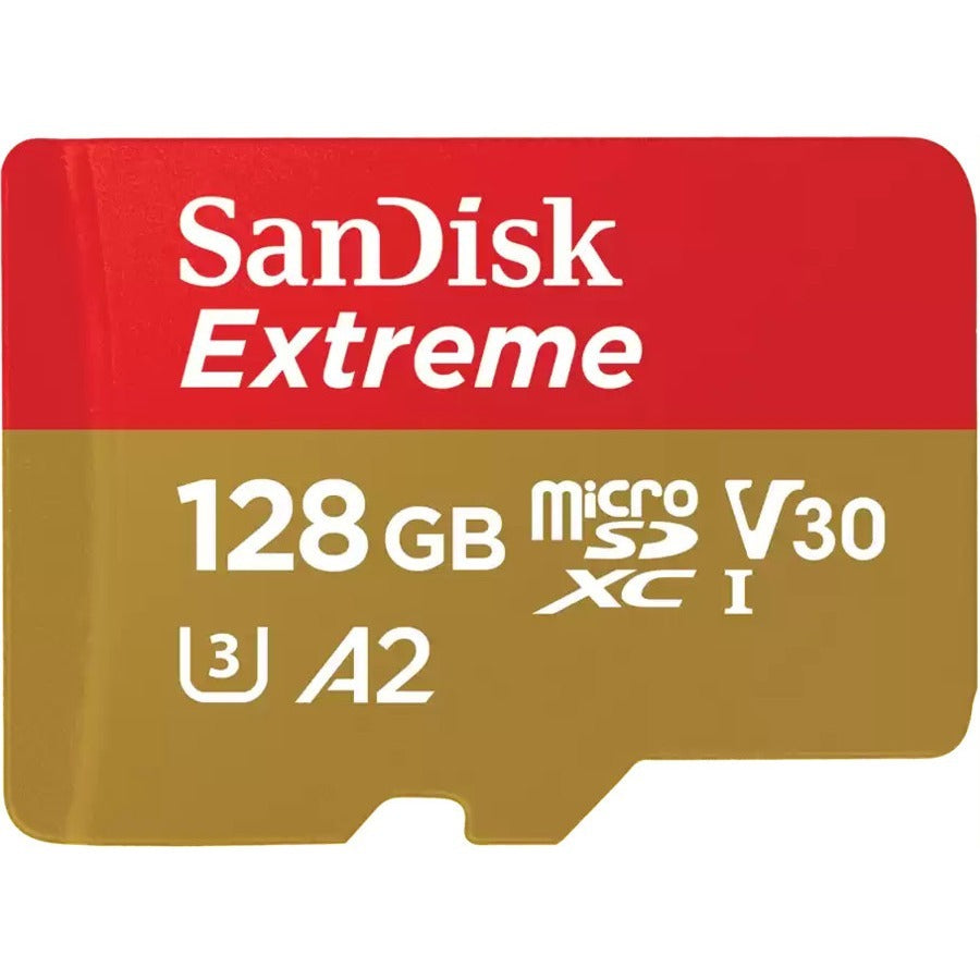 SanDisk Extreme 128 GB Class 3/UHS-I (U3) V30 microSDXC SDSQXAA-128G-AN6MA