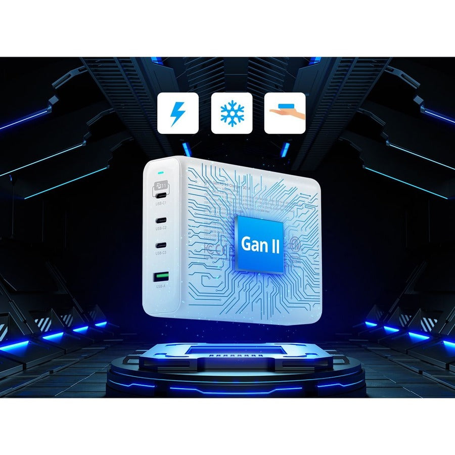 SIIG 240W GaN PD 3.1 Charger - 3C1A AC-PW1X11-S1