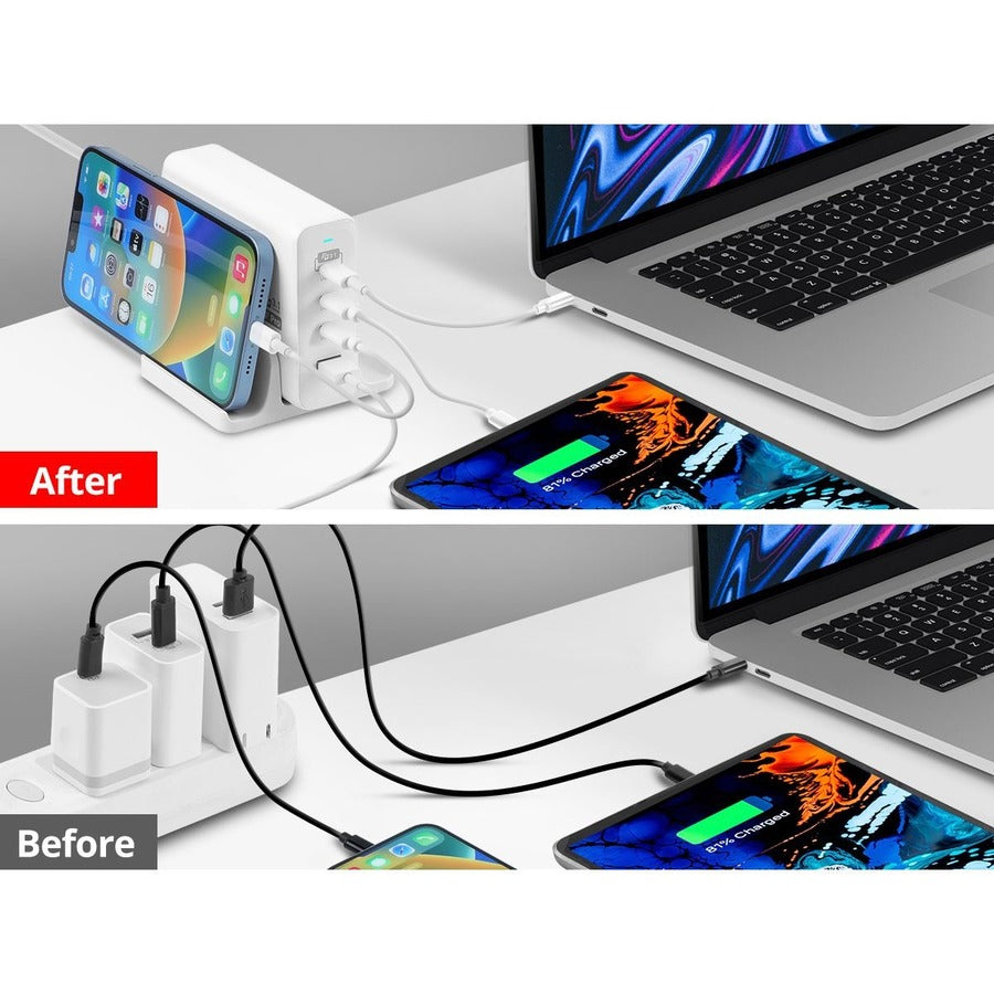 SIIG 240W GaN PD 3.1 Charger - 3C1A AC-PW1X11-S1