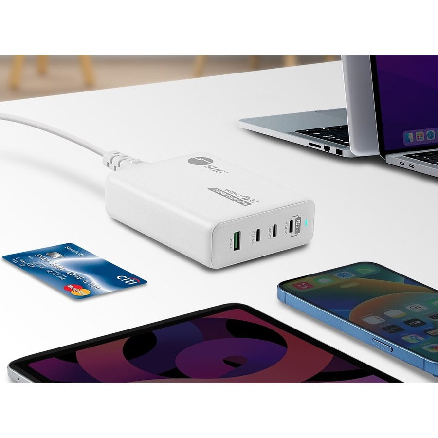 SIIG 240W GaN PD 3.1 Charger - 3C1A AC-PW1X11-S1