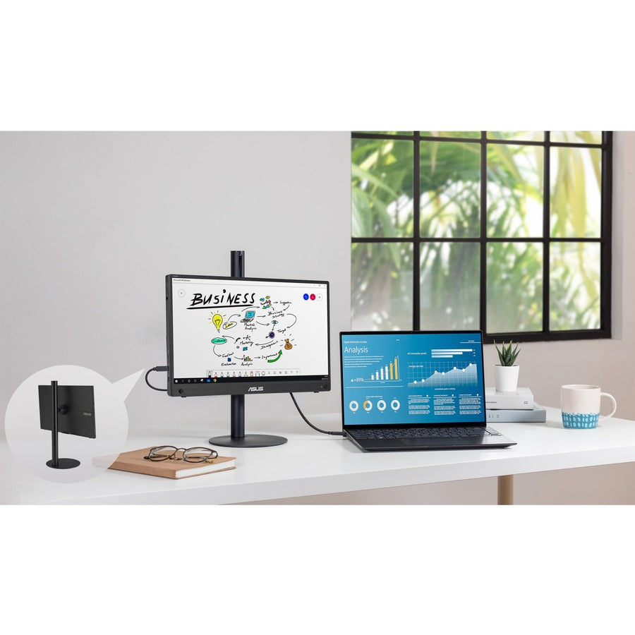 Asus ZenScreen MB16AHG 16" Class Full HD LCD Monitor - 16:9 - Black MB16AHG