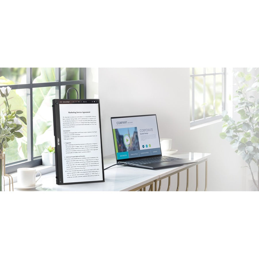 Asus ZenScreen MB16AHG 16" Class Full HD LCD Monitor - 16:9 - Black MB16AHG