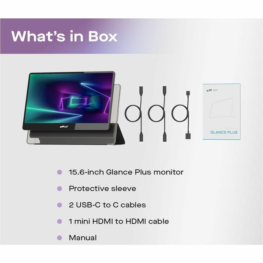 Mobile Pixels Glance Plus 16" Class Full HD OLED Monitor - 16:9 101-1012P01