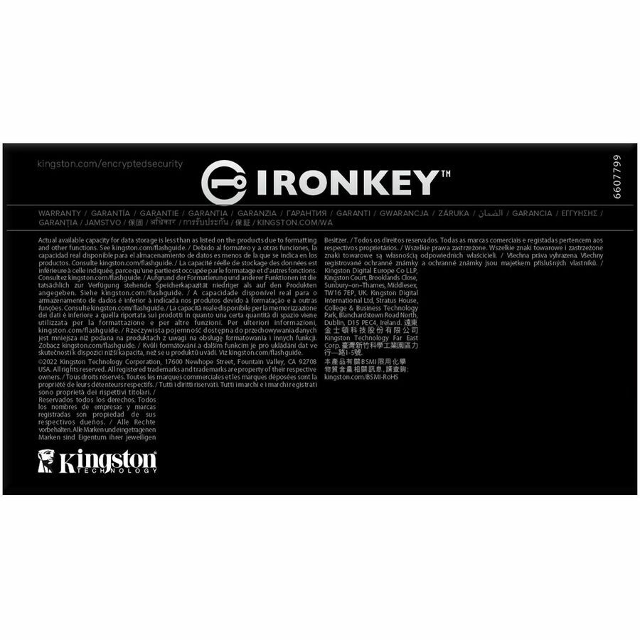 IronKey D500S 32GB USB 3.2 (Gen 1) Type A Flash Drive IKD500S/32GB