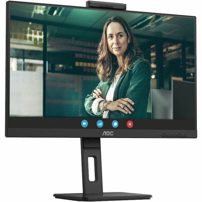AOC Q27P3CW 27" Class Webcam UW-UXGA LCD Monitor - 16:9 - Textured Black Q27P3CW