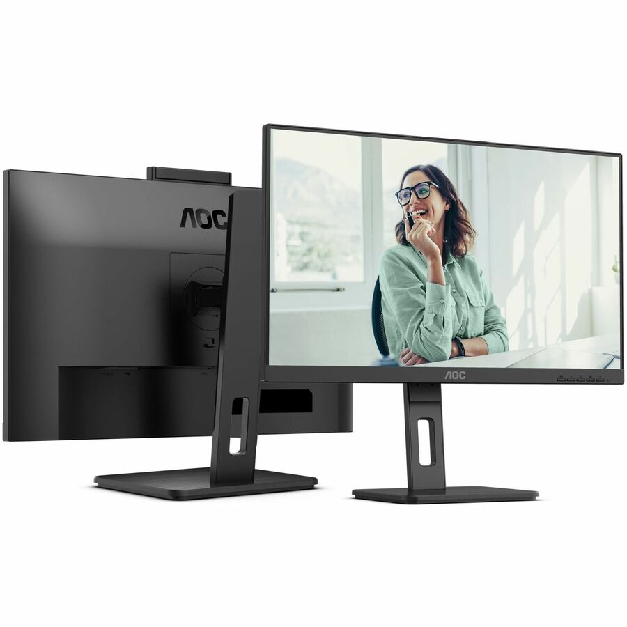 AOC Q27P3CW 27" Class Webcam UW-UXGA LCD Monitor - 16:9 - Textured Black Q27P3CW