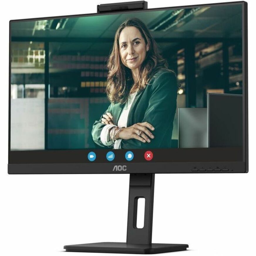 AOC Q27P3CW 27" Class Webcam UW-UXGA LCD Monitor - 16:9 - Textured Black Q27P3CW