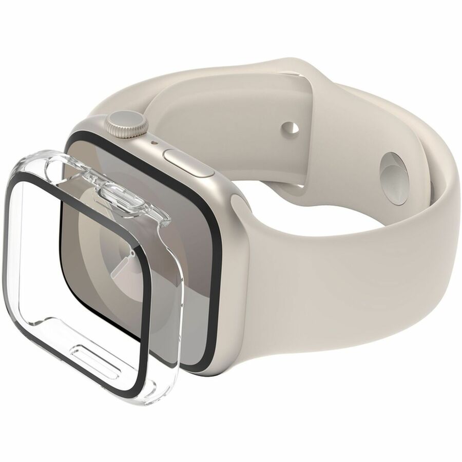 Belkin TemperedCurve 2-in-1 Treated Screen Protector + Bumper for Apple Watch Series 8 Clear OVG004ZZCL-REV
