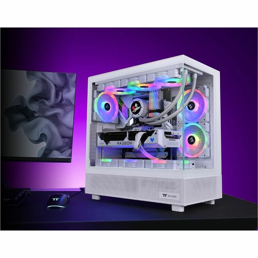 Thermaltake View 270 Plus TG ARGB Snow Mid Tower Chassis CA-1Y7-00M6WN-01