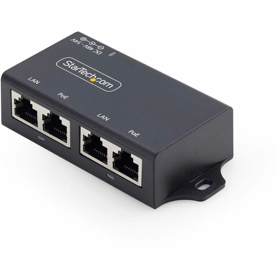 StarTech.com 2-Port PoE+ Injector, 10/100/1000Mbps, PoE/PoE+ (802.3af/802.3at), 30 Watt, 1Gbps Ethernet, Wall Mountable, Unmanaged AF221C-POE-INJECTOR