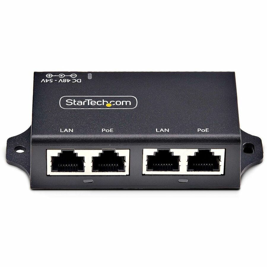 StarTech.com 2-Port PoE+ Injector, 10/100/1000Mbps, PoE/PoE+ (802.3af/802.3at), 30 Watt, 1Gbps Ethernet, Wall Mountable, Unmanaged AF221C-POE-INJECTOR