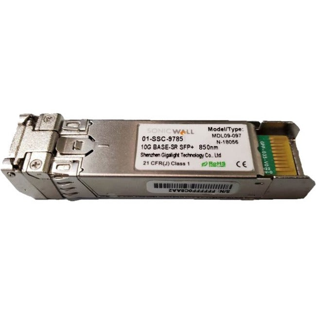 SonicWALL 10GB-SR SFP+ Short Reach Fiber Module Multi-Mode No Cable 01-SSC-9785