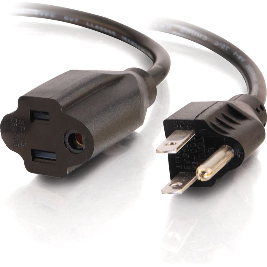 C2G 12ft Power Extension Cord - Outlet Saver - 18 AWG 53408