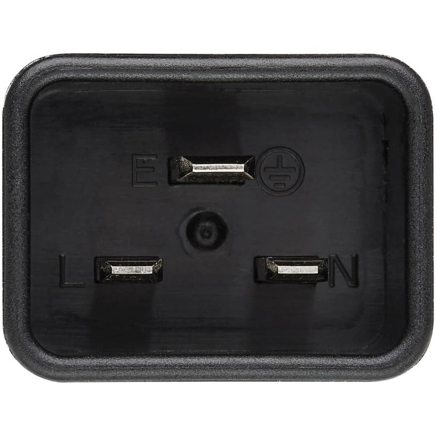 Eaton Tripp Lite Series Splitter Cable, Heavy-Duty, C20 to 2x C13 - 15A, 100-250V, 14 AWG, 2 ft. (0.61 m), Black P032-002-2C13