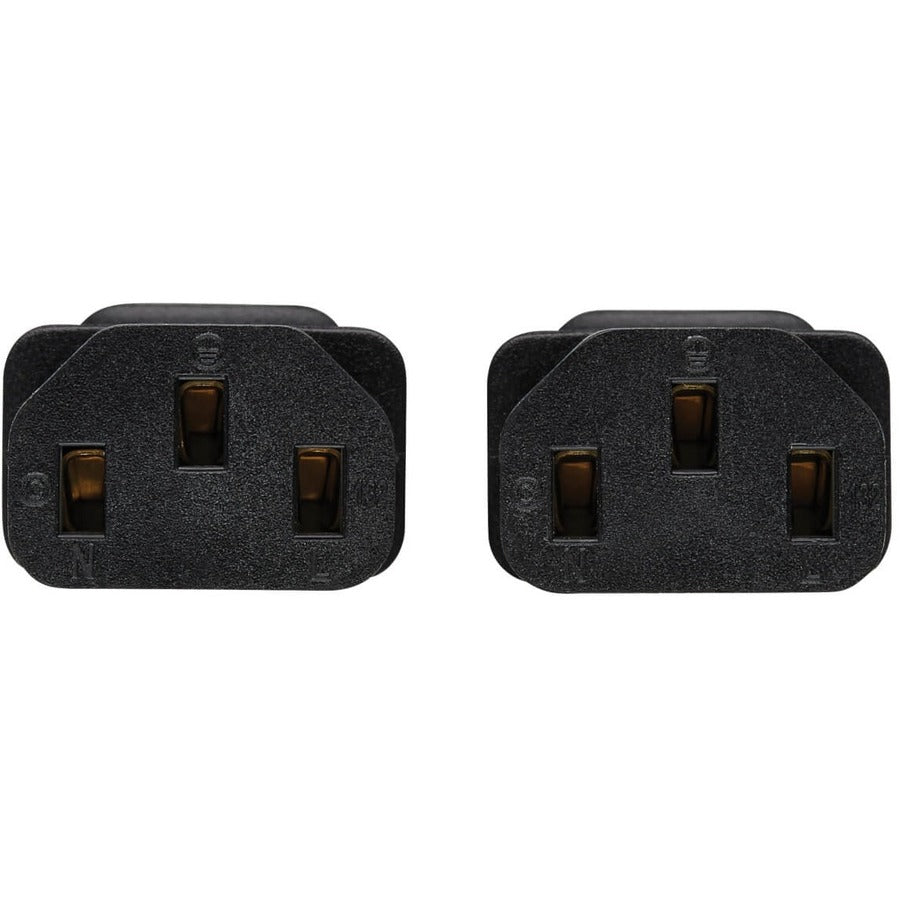 Eaton Tripp Lite Series Splitter Cable, Heavy-Duty, C20 to 2x C13 - 15A, 100-250V, 14 AWG, 2 ft. (0.61 m), Black P032-002-2C13