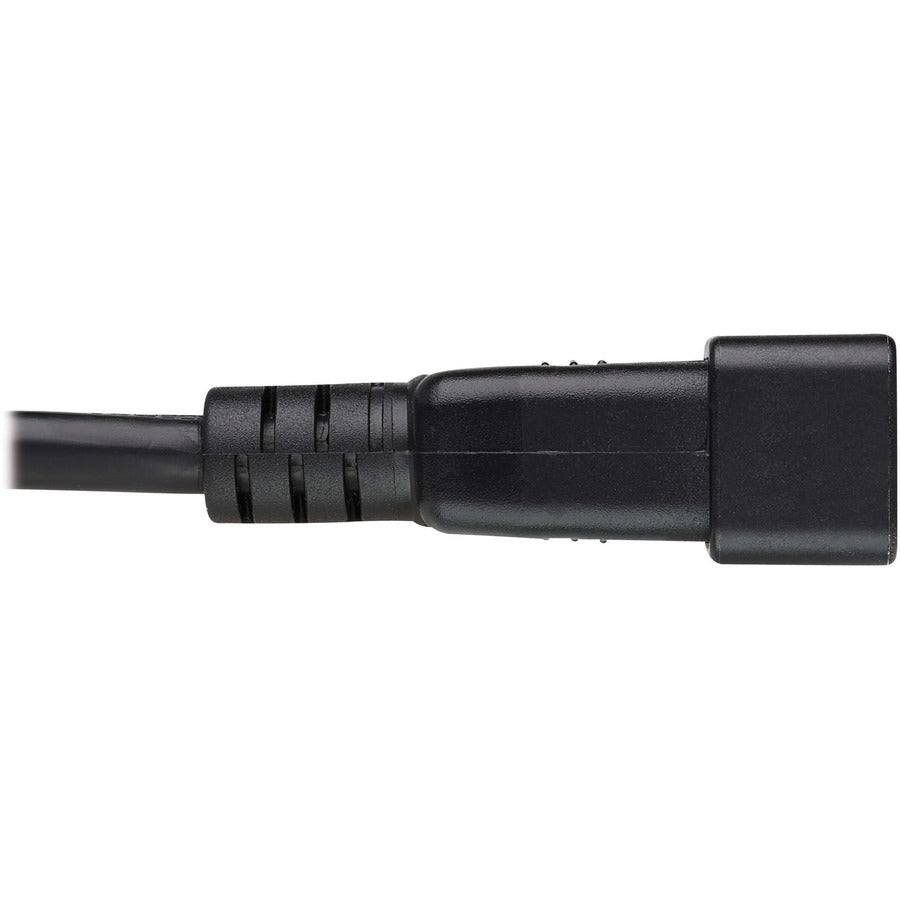 Eaton Tripp Lite Series Splitter Cable, Heavy-Duty, C20 to 2x C13 - 15A, 100-250V, 14 AWG, 2 ft. (0.61 m), Black P032-002-2C13
