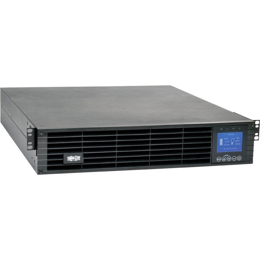 Tripp Lite by Eaton SmartOnline 208/230V 1000VA 900W Double-Conversion UPS - 6 Outlets, Extended Run, Card Slot, LCD, USB, DB9, 2U SUINT1000LCD2U