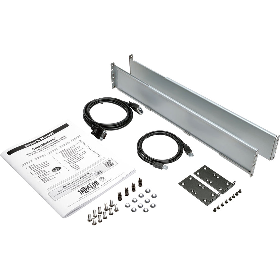 Tripp Lite by Eaton SmartOnline 208/230V 1000VA 900W Double-Conversion UPS - 6 Outlets, Extended Run, Card Slot, LCD, USB, DB9, 2U SUINT1000LCD2U