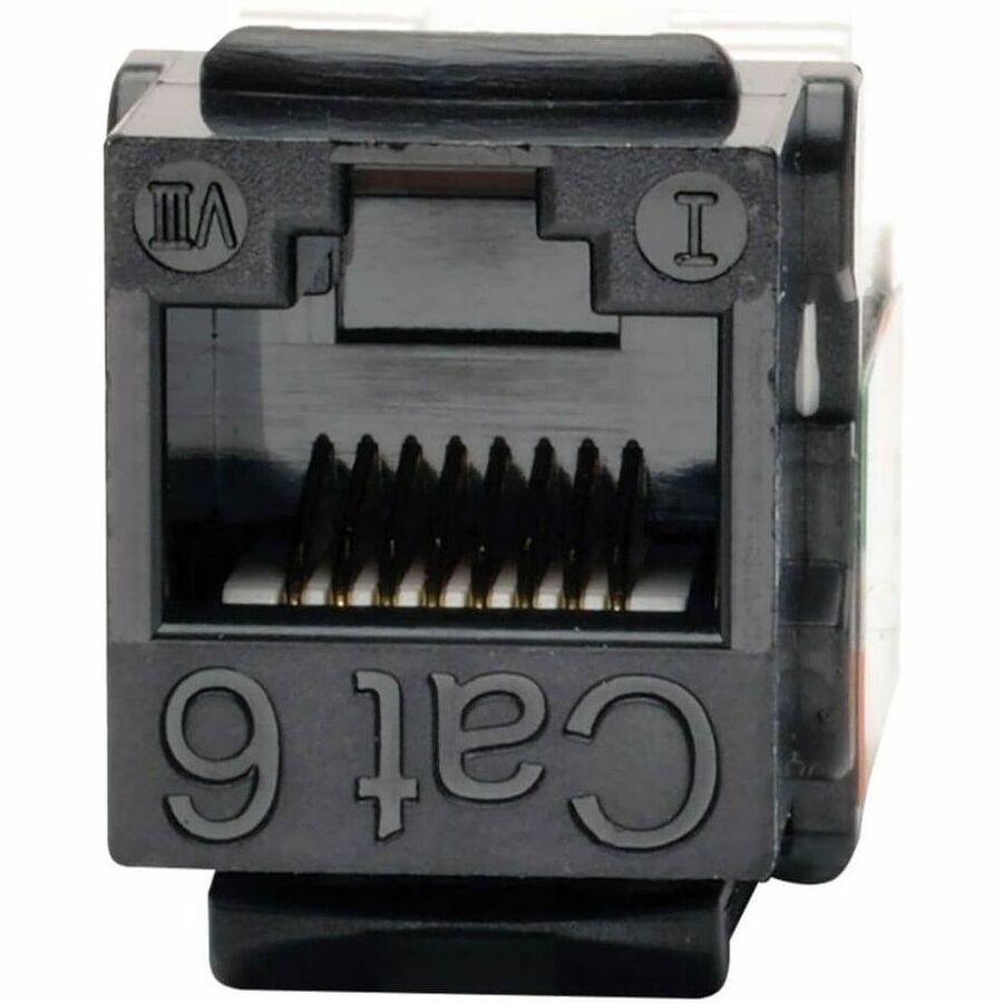 Eaton Tripp Lite Series Cat6/Cat5e 110 Style Punch Down Keystone Jack - Black, 10-Pack, TAA N238-010-BK