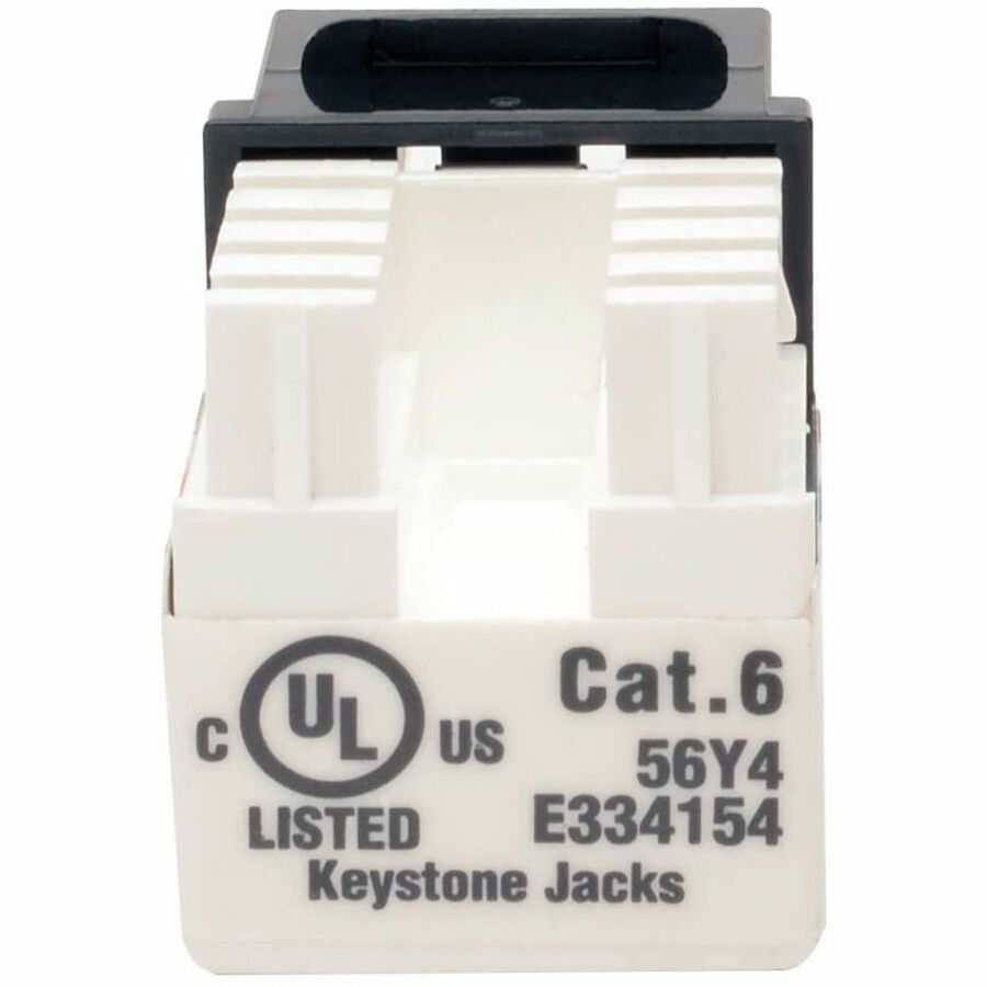 Eaton Tripp Lite Series Cat6/Cat5e 110 Style Punch Down Keystone Jack - Black, 10-Pack, TAA N238-010-BK