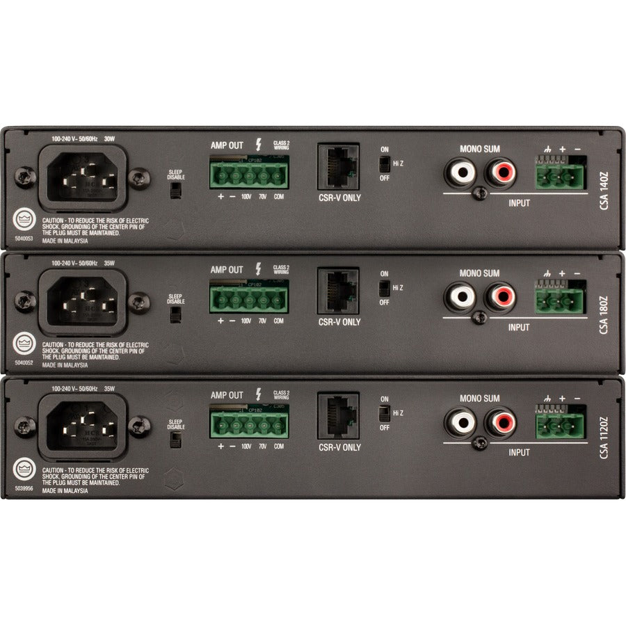 JBL Commercial CSA 140Z Amplifier - 40 W RMS - 1 Channel NCSA140Z-U-US