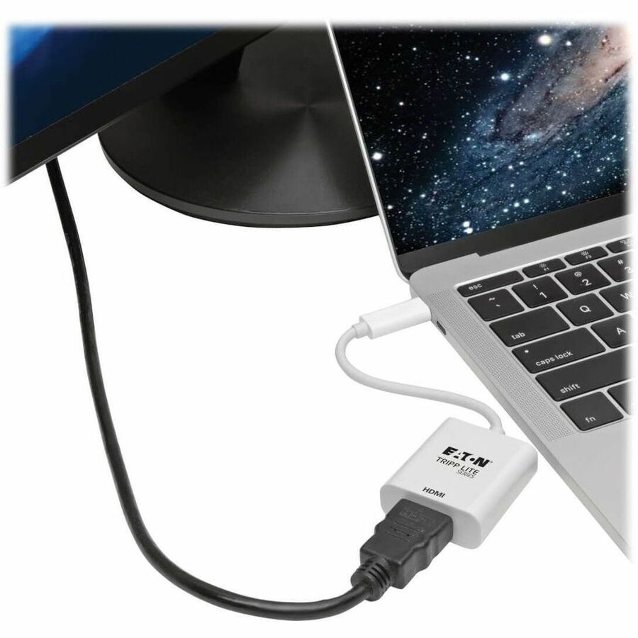 Eaton Tripp Lite Series USB-C to HDMI Adapter (M/F) - 4K 60 Hz, HDCP 2.2, White U444-06N-HD4K6W