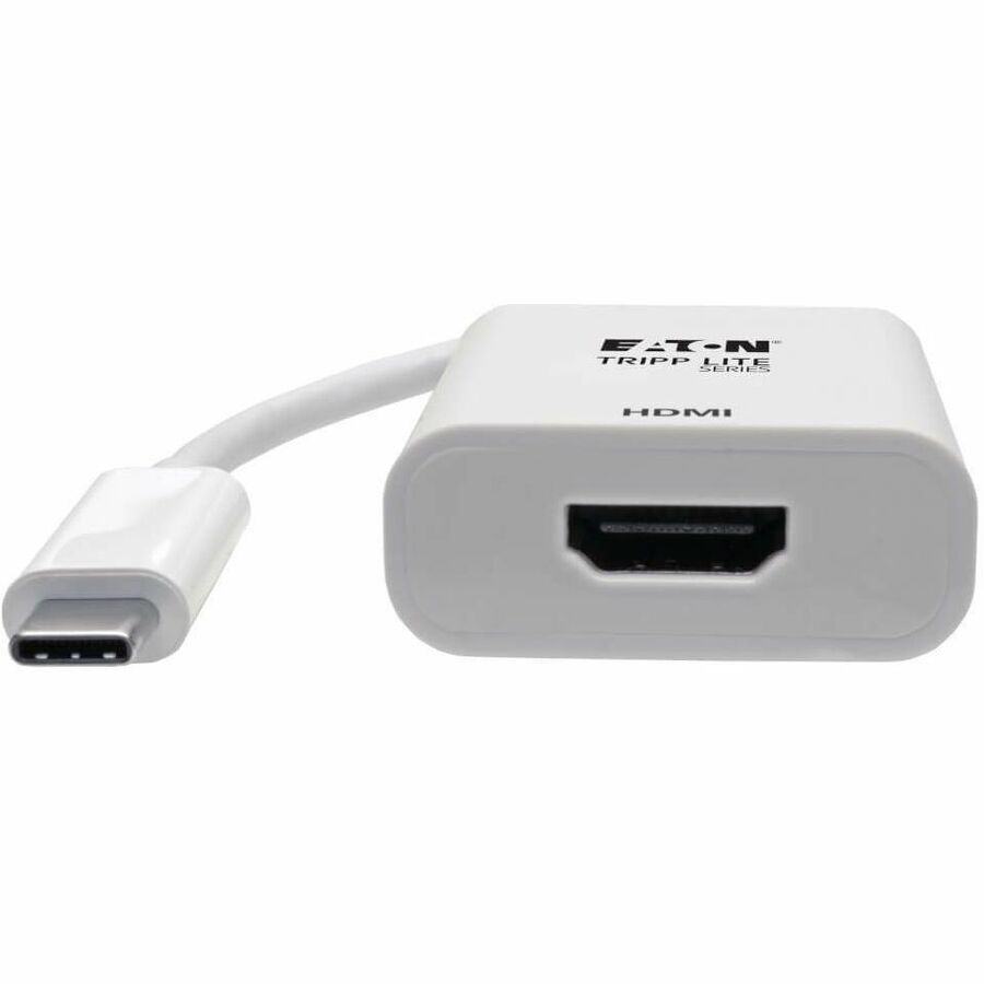 Eaton Tripp Lite Series USB-C to HDMI Adapter (M/F) - 4K 60 Hz, HDCP 2.2, White U444-06N-HD4K6W