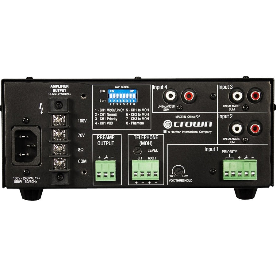 Crown 160MA Amplifier - 60 W RMS - 1 Channel G160MA