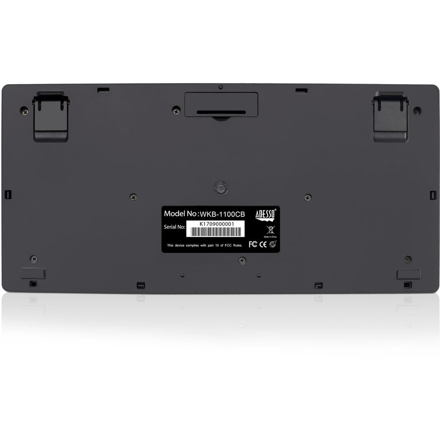 Adesso WKB-1100CB - Wireless Spill Resistant Mini Keyboard & Mouse Combo WKB-1100CB