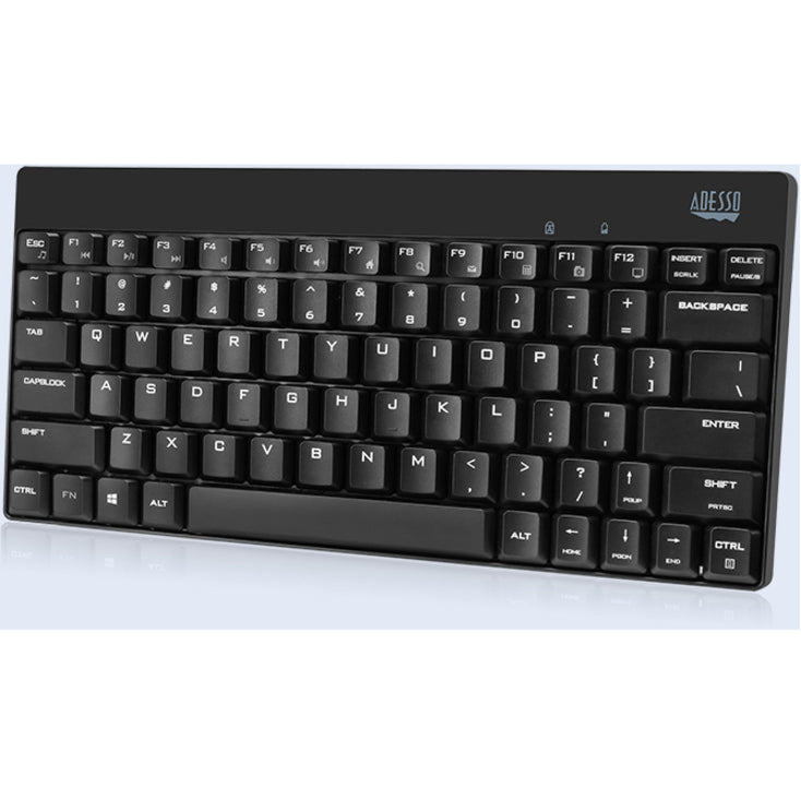 Adesso WKB-1100CB - Wireless Spill Resistant Mini Keyboard & Mouse Combo WKB-1100CB