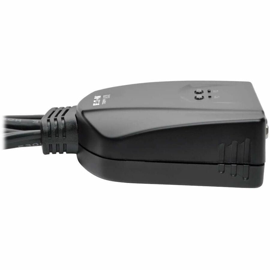 Eaton Tripp Lite Series 2-Port USB/VGA Cable KVM Switch with Cables and USB Peripheral Sharing B032-VU2