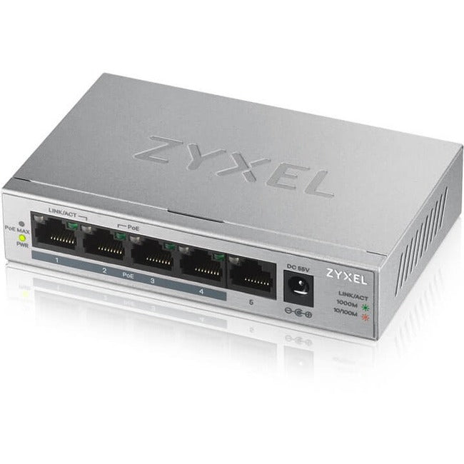 ZYXEL 5-Port GbE Unmanaged PoE Switch GS1005HP