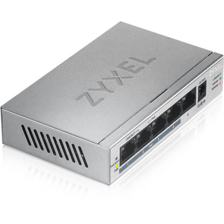ZYXEL 5-Port GbE Unmanaged PoE Switch GS1005HP