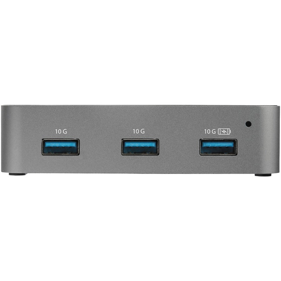 StarTech.com 4 Port USB C Hub with Power Adapter, USB 3.2 Gen 2 (10Gbps), 4x USB Type A, Self Powered, Fast Charge Port, Mountable HB31C4AS