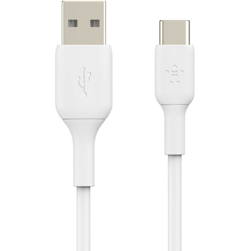 Belkin USB-C to USB-A Cable (2m / 6.6ft, White) CAB001BT2MWH