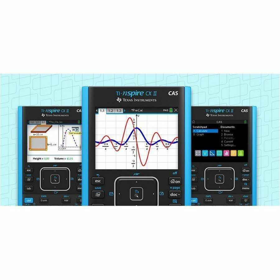 Texas Instruments TI-Nspire CX II CAS Graphing Calculator NSCXCAS2/TBL/2L1/A