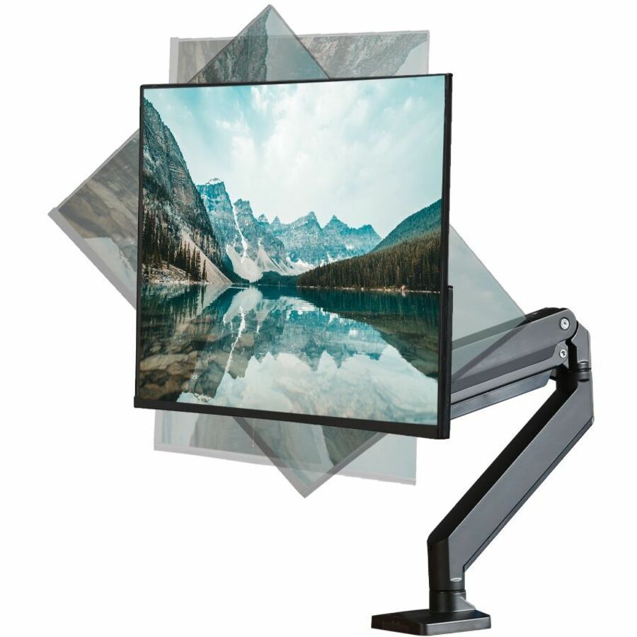 Single Monitor Heavy-Duty Premium Gas Spring Desk Mount - 17" to 43" , VESA 75x75, 100x100, 200x200mm CE-MT2Z11-S1