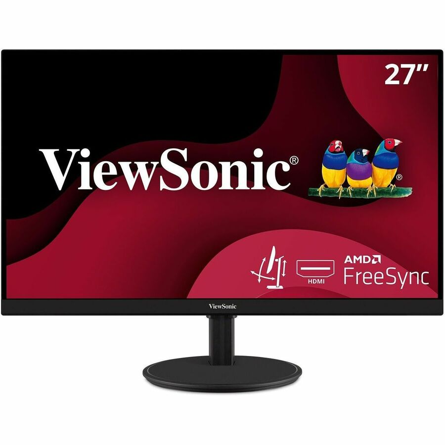 ViewSonic VA2747-MHJ 27 Inch Full HD 1080p Monitor with Advanced Ergonomics, FreeSync, 100Hz, Ultra-Thin Bezel, Eye Care, HDMI, VGA Inputs for Home and Office VA2747-MHJ