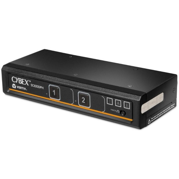 VERTIV Cybex SC820DPH-400 KVM SwitchboxVertiv Cybex SC800 Secure KVM | Single Head | 2 Port Universal DisplayPort | NIAP version 4.0 Certified (SC820DPH-400) SC820DPH-400