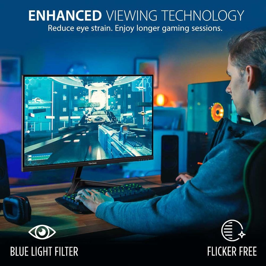 ViewSonic VX2718-P-MHD 27 Inch 1080p 1ms 180Hz Gaming Monitor with FreeSync, Eye Care, HDMI and DisplayPort VX2718-P-MHD
