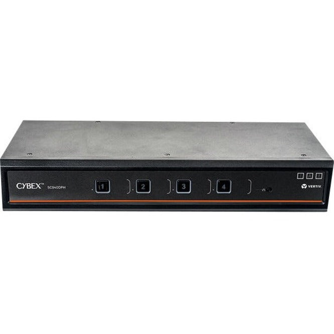 Vertiv Cybex SC900 Secure KVM | Dual Head | 4 Port Universal DisplayPort | USB-C | NIAP version 4.0 Certified SC940DPHC-400