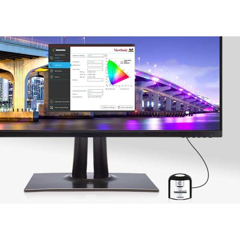 ViewSonic VP3256-4K 32 Inch 4K UHD IPS Ergonomic Monitor with Ultra-Thin Bezels, Color Accuracy, Pantone Validated, 60W USB C VP3256-4K